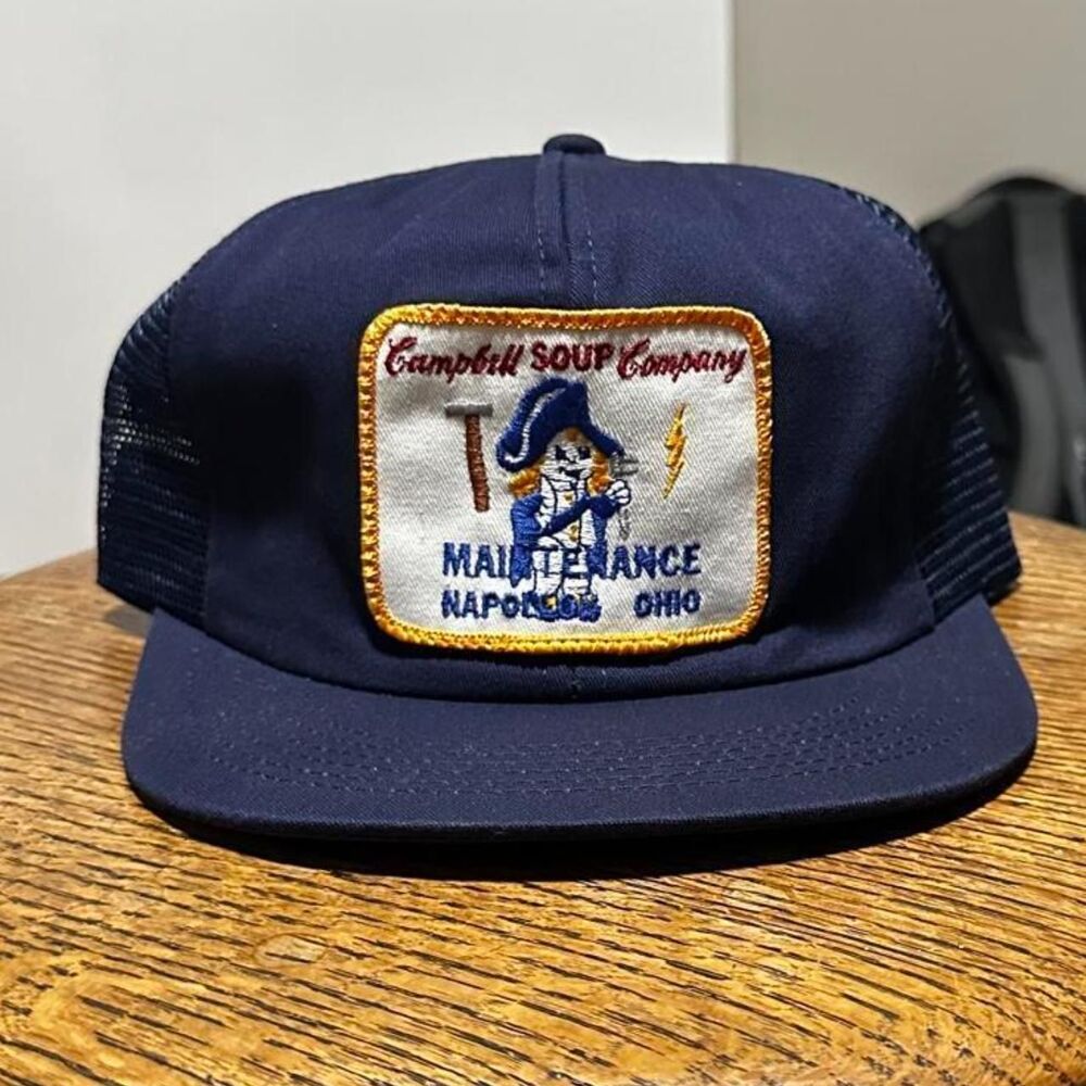 Vintage 80s Campbell’s Soup Maintenance Trucker Hat - Napoleon OH
